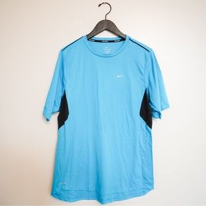 Men’s Nike Dri-Fit Running Shirt Blue Large